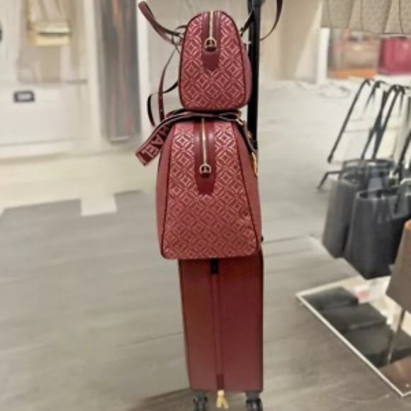 Michael Kors Travel Small Trolley Bag + Duffle Bag+XL Weekender Bag (Oxblood) - Picture 3 of 16